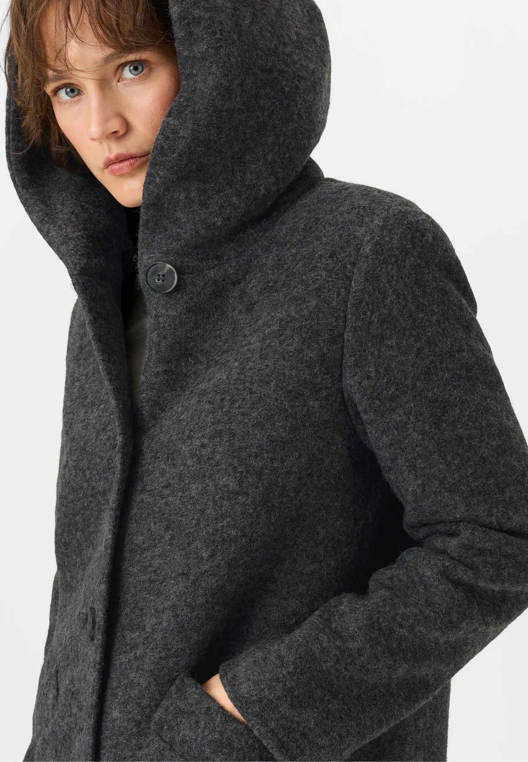 Strickmantel aus Wollmix
