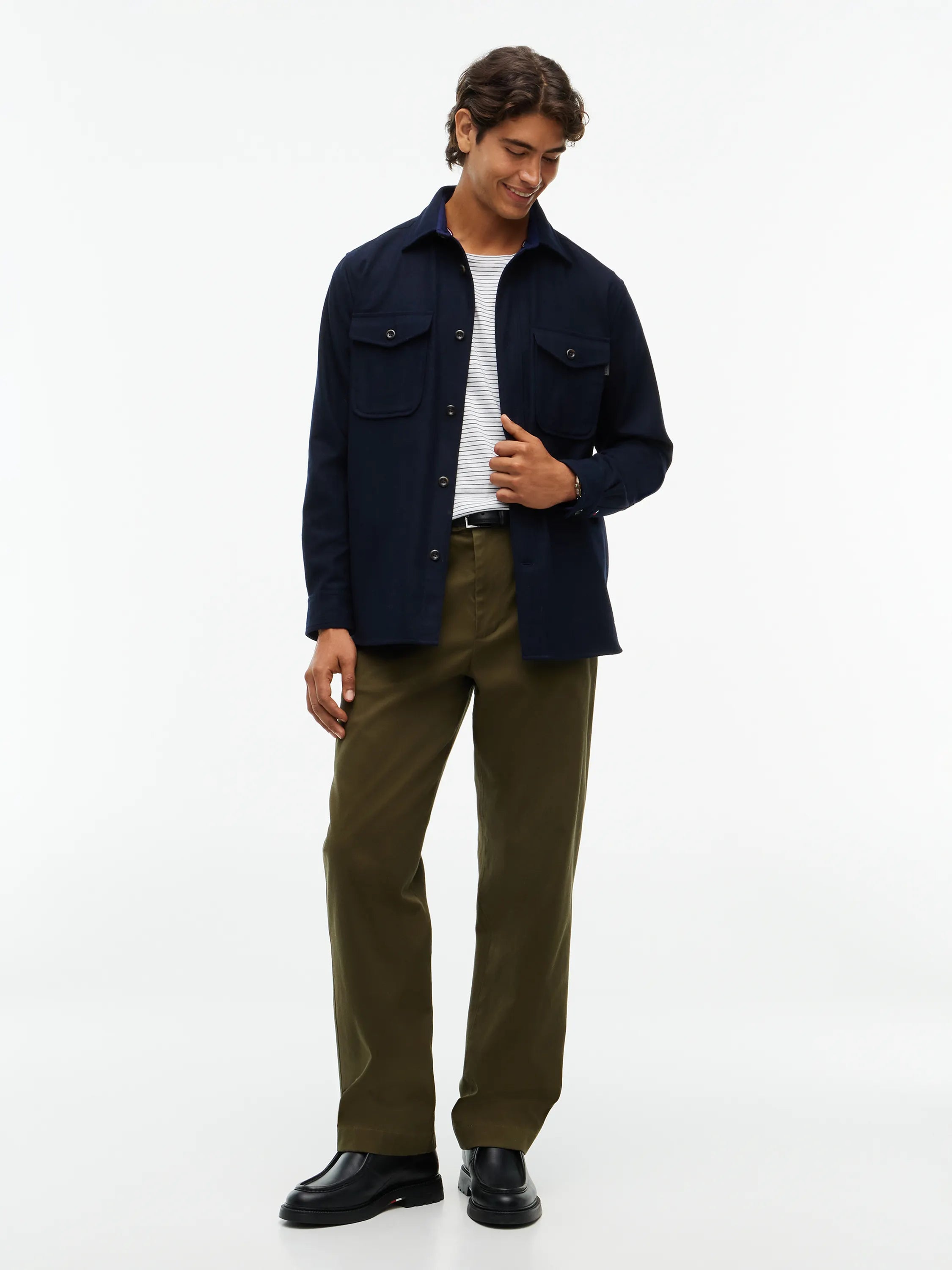 Overshirt Regular Fit aus Wollmix