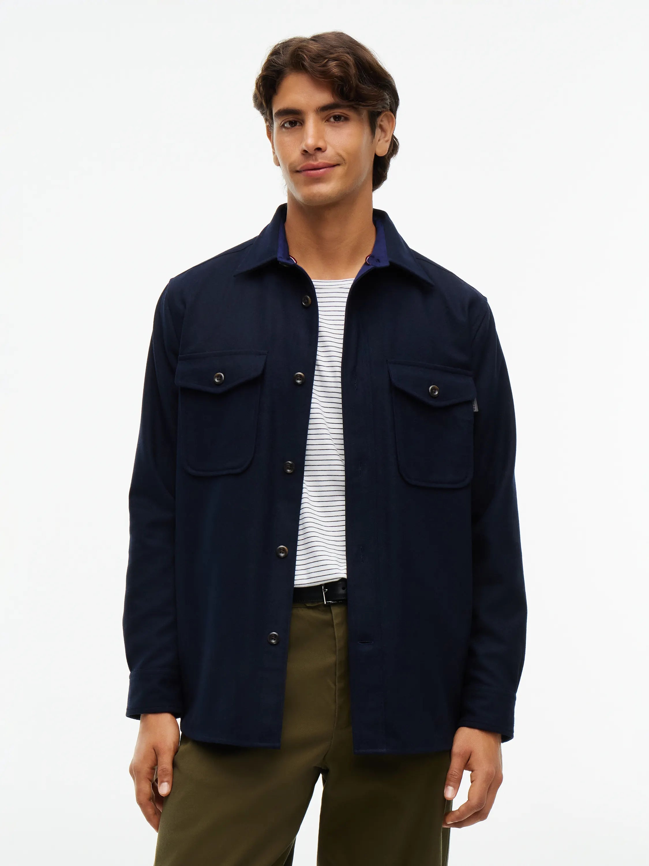 Overshirt Regular Fit aus Wollmix