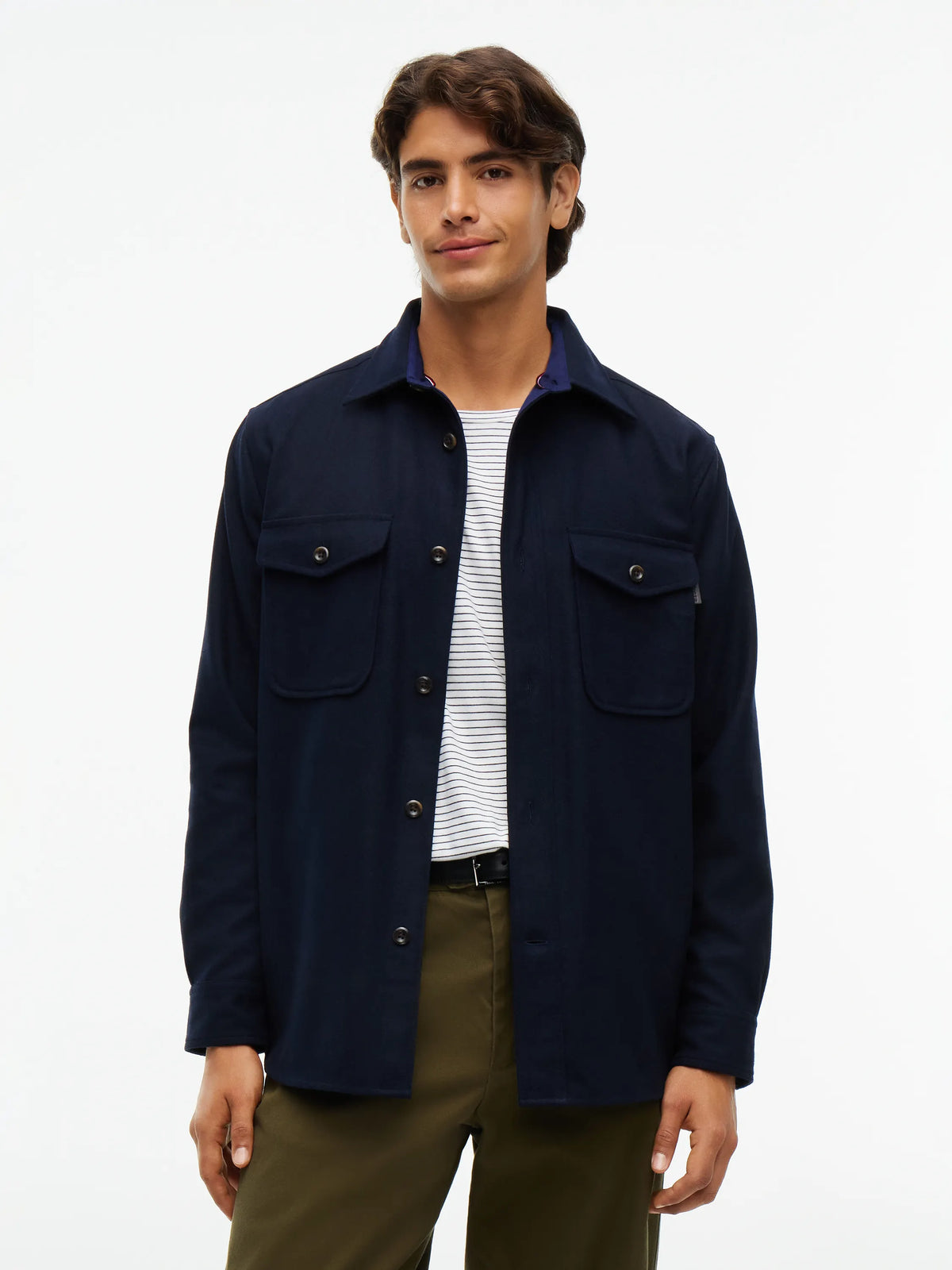 Overshirt Regular Fit aus Wollmix