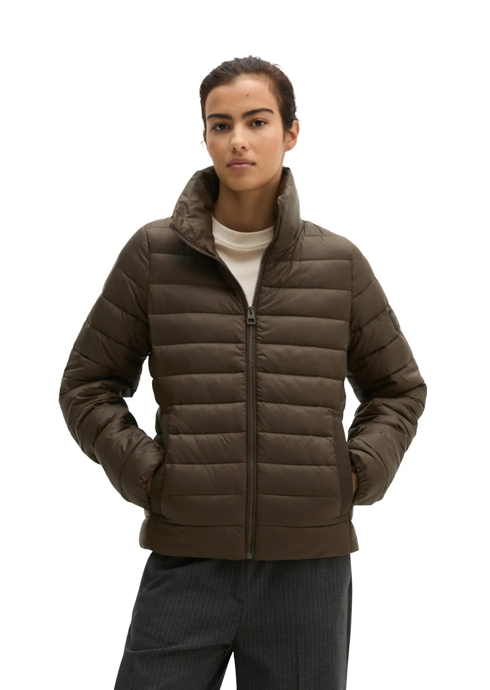 Steppjacke mit Stehkragen
