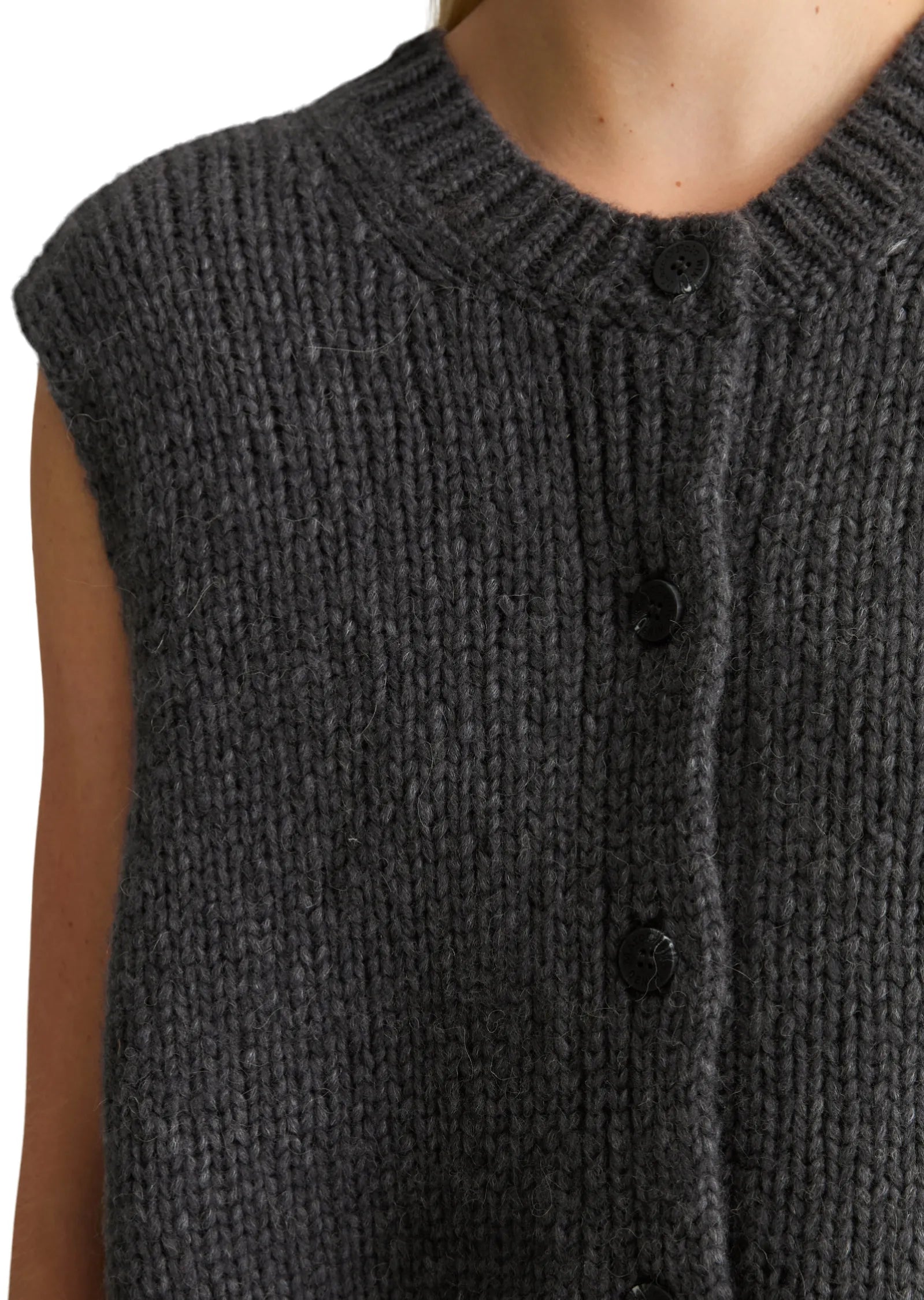 Strick-Cardigan aus Schurwoll-Mix