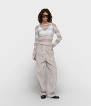 Langarmshirt aus Mesh