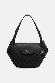 Schultertasche mit Logoprint