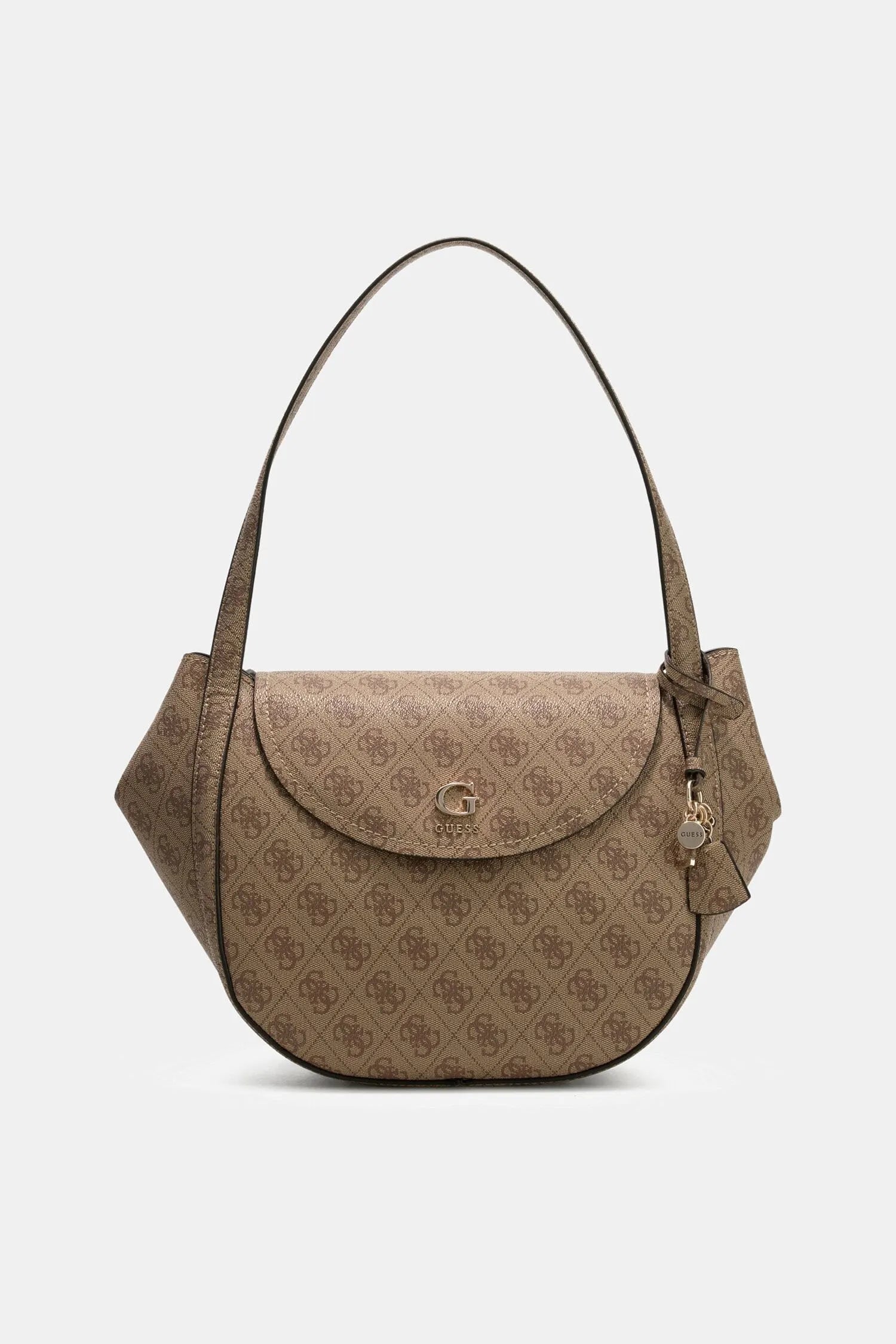 Schultertasche mit Logoprint