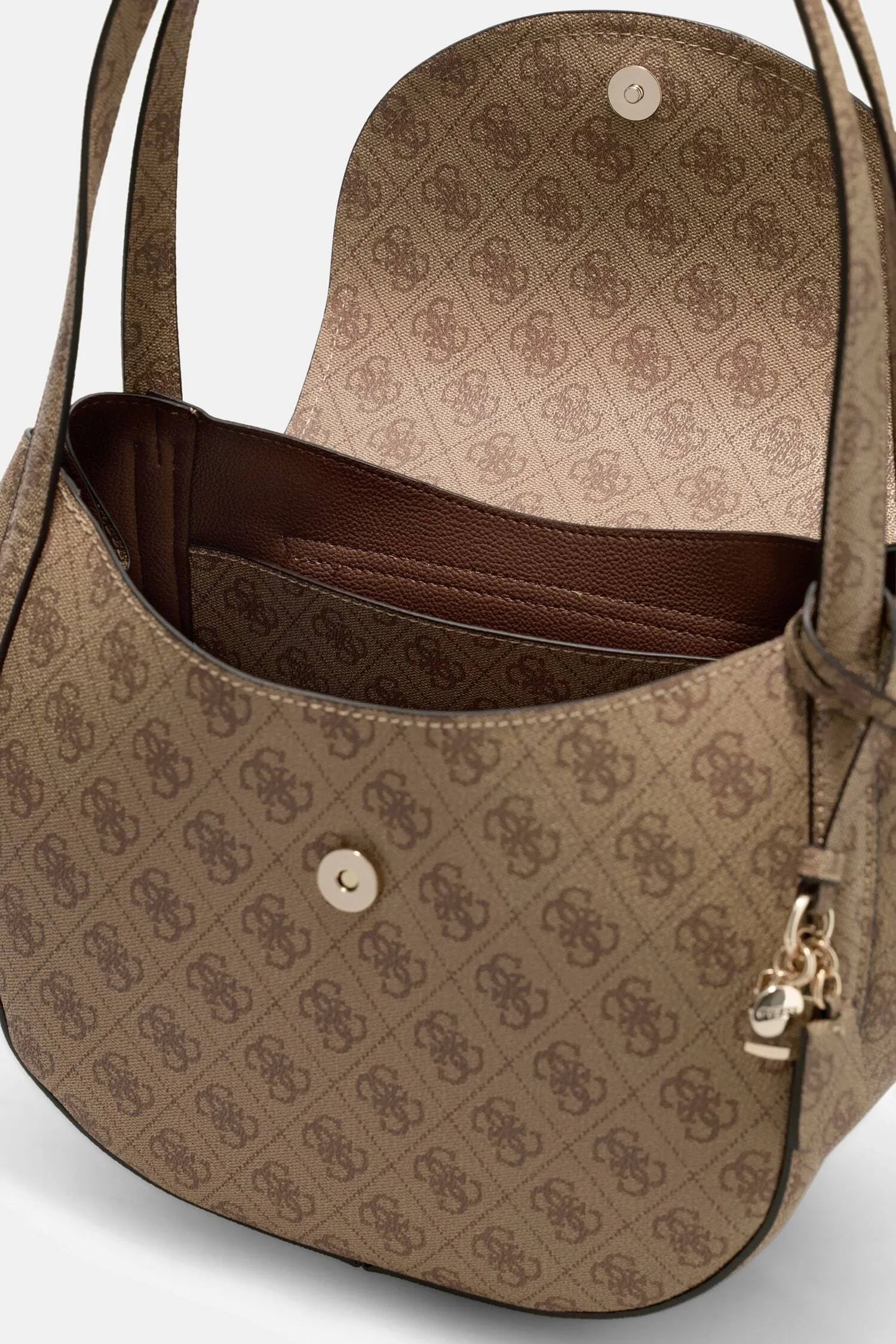 Schultertasche mit Logoprint
