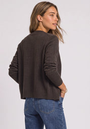 Strick-Cardigan aus Baumwollmix