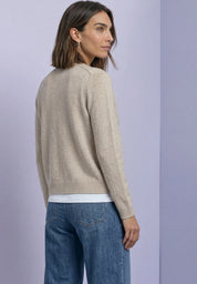Strick-Cardigan aus Baumwollmix