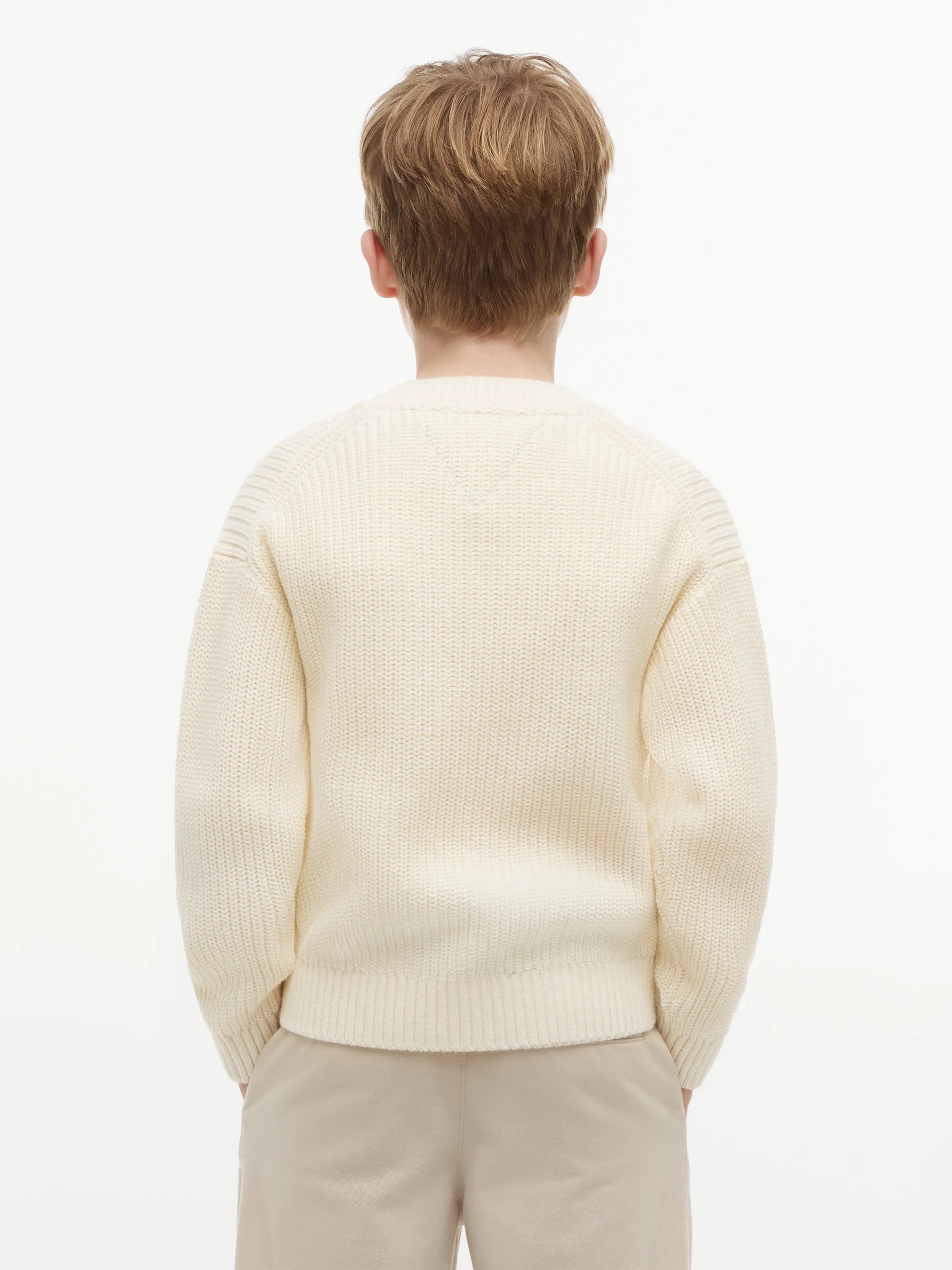 Strickshirt mit Logoprint