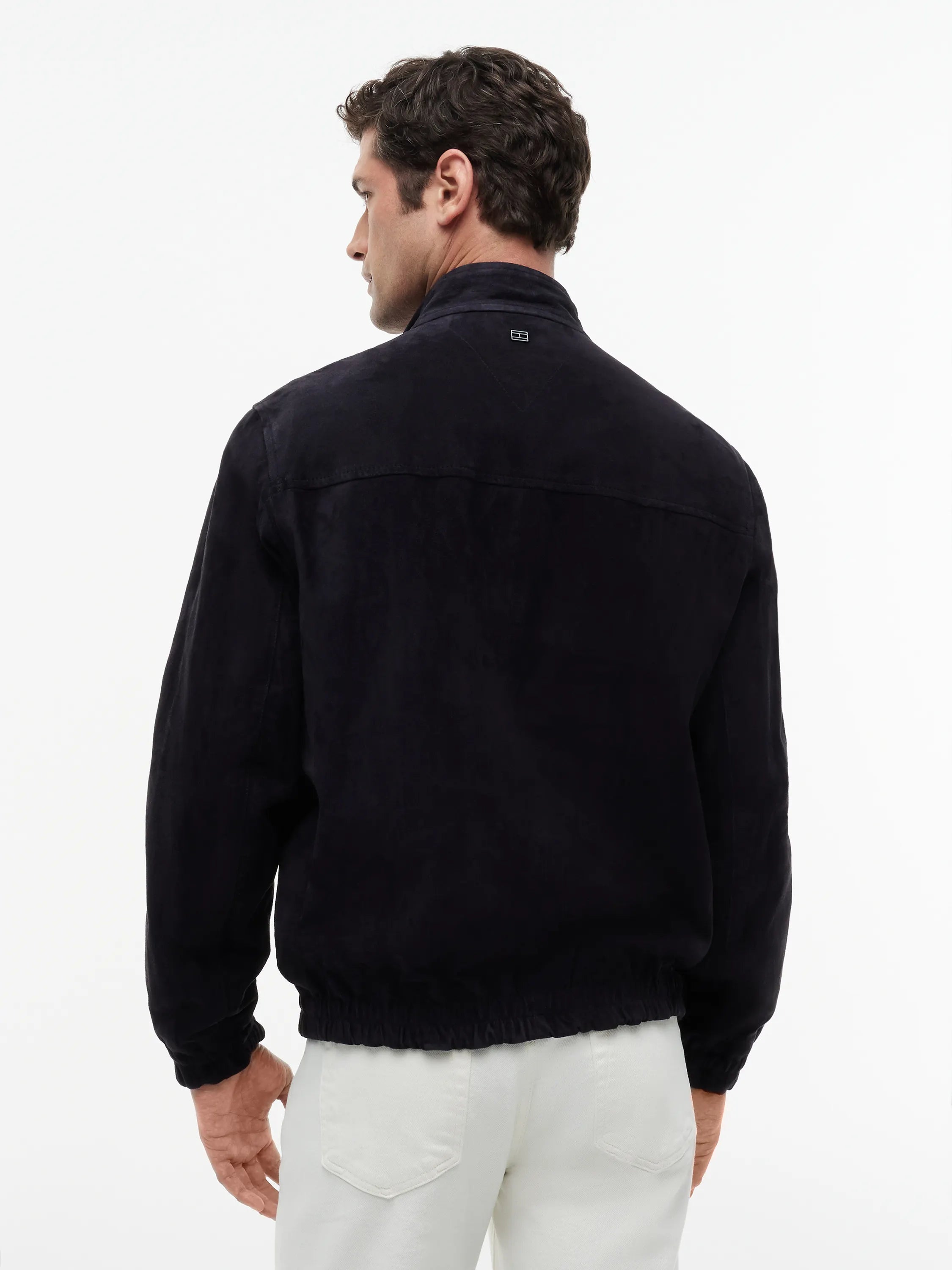 Lederjacke mit Stehkragen
