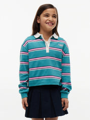 Langarm-Poloshirt aus Baumwolle