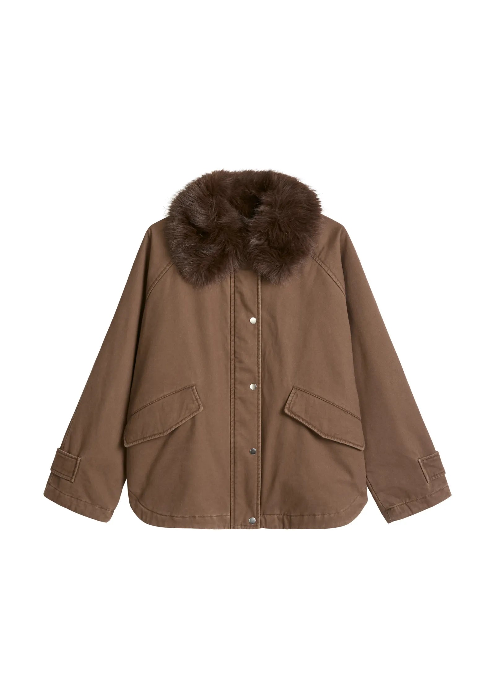 Twill-Outdoorjacke Relaxed Fit