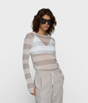 Langarmshirt aus Mesh