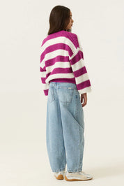 Strickpullover gestreift
