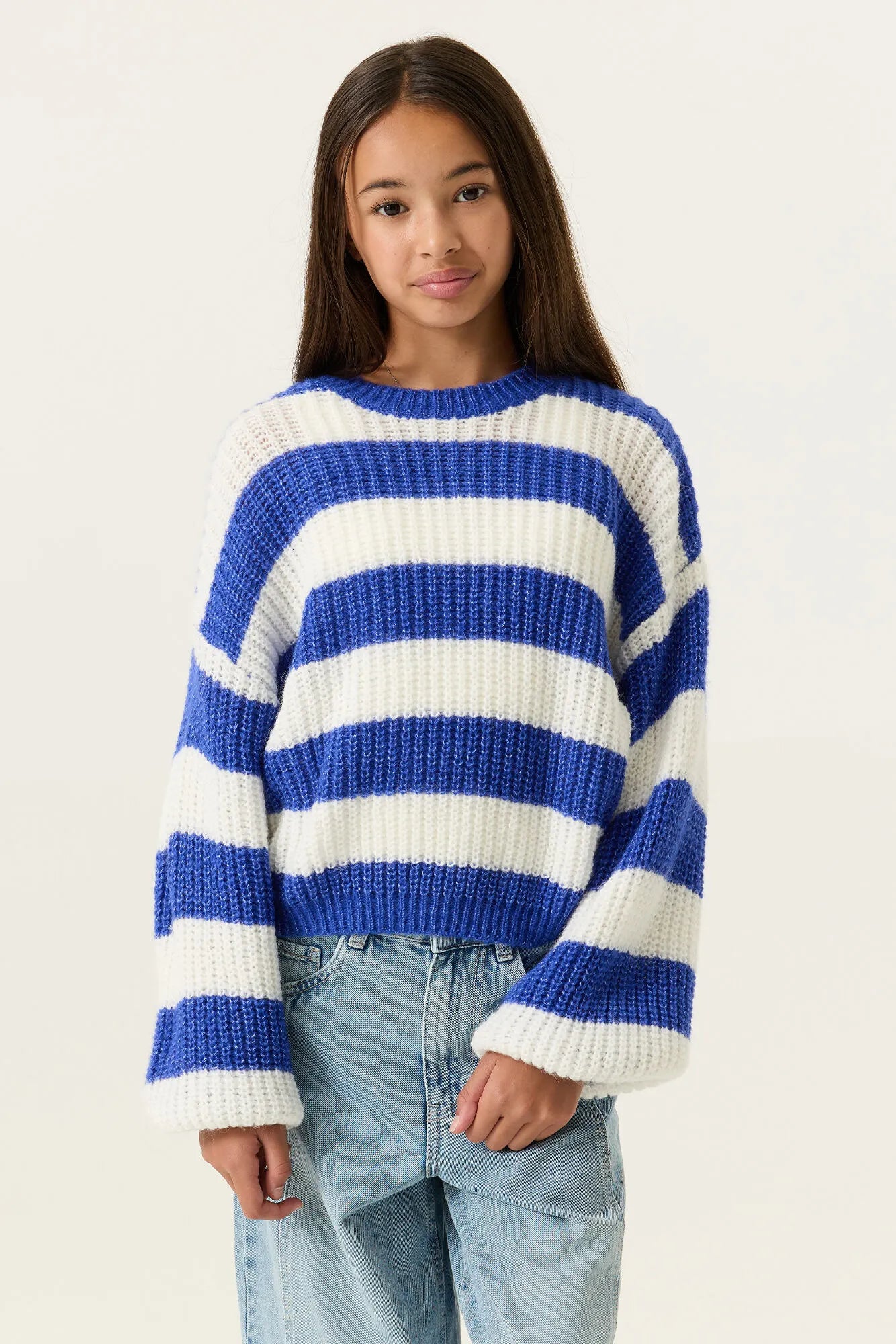 Strickpullover gestreift