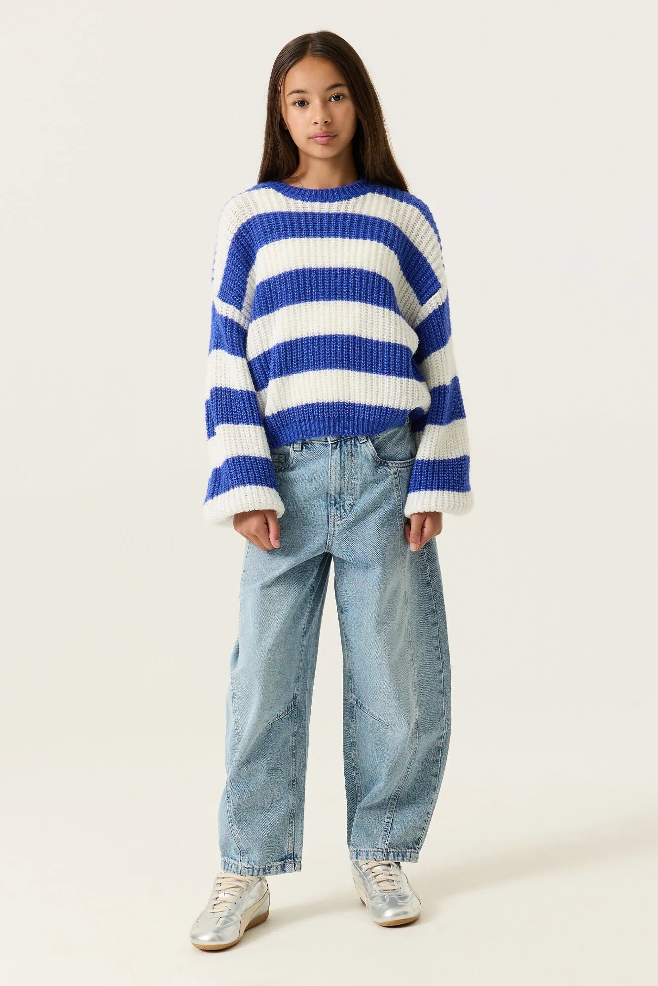 Strickpullover gestreift