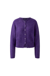 Strickjacke mit Rundhalsausschnitt