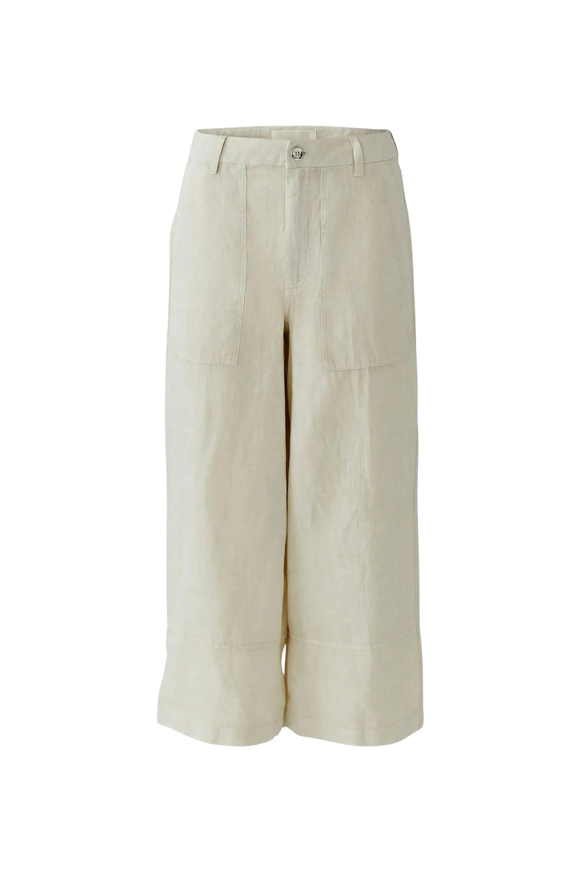 Leinenhose 3/4 Wide Leg