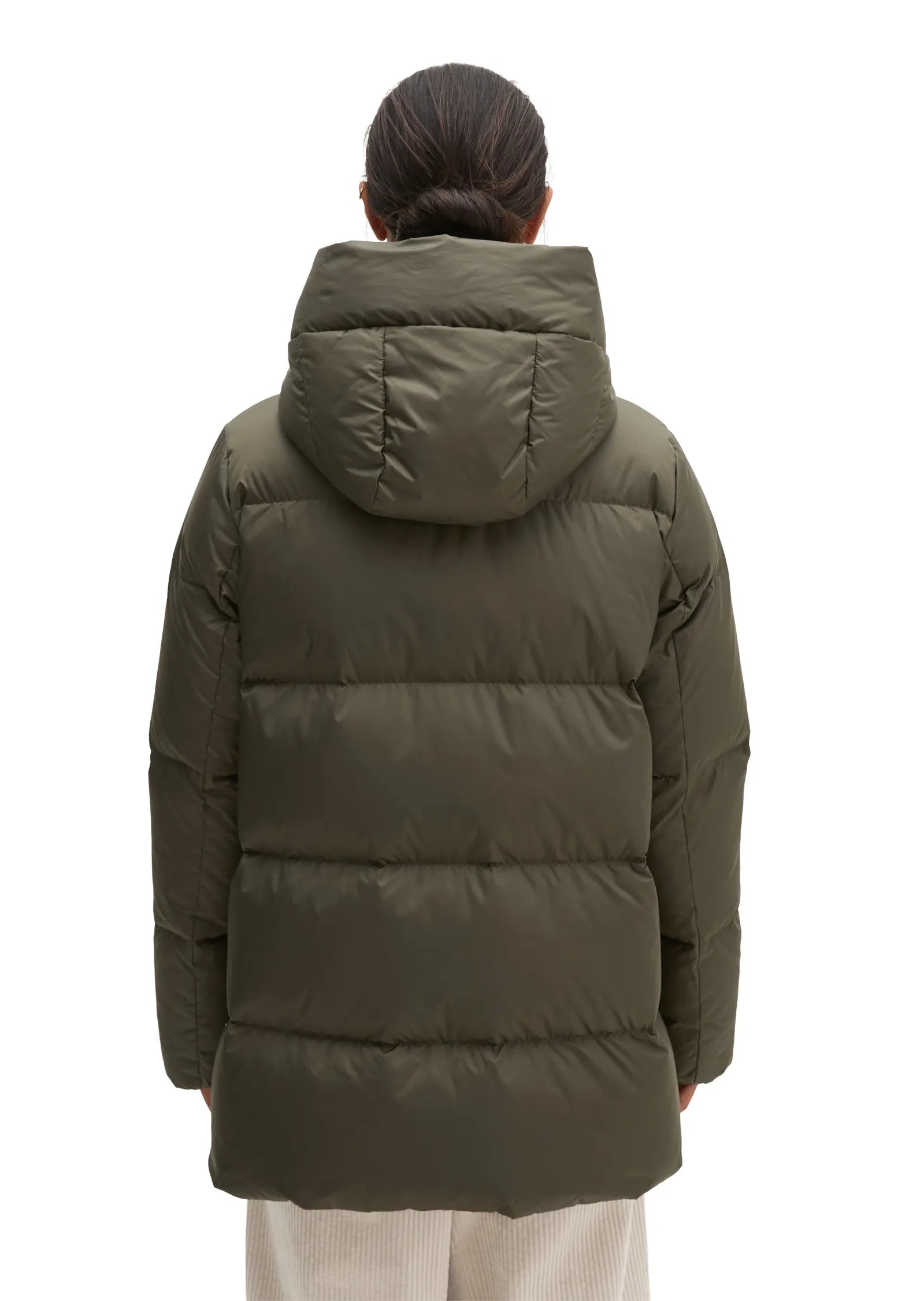 Puffer-Daunenjacke mit Kapuze