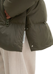 Puffer-Daunenjacke mit Kapuze