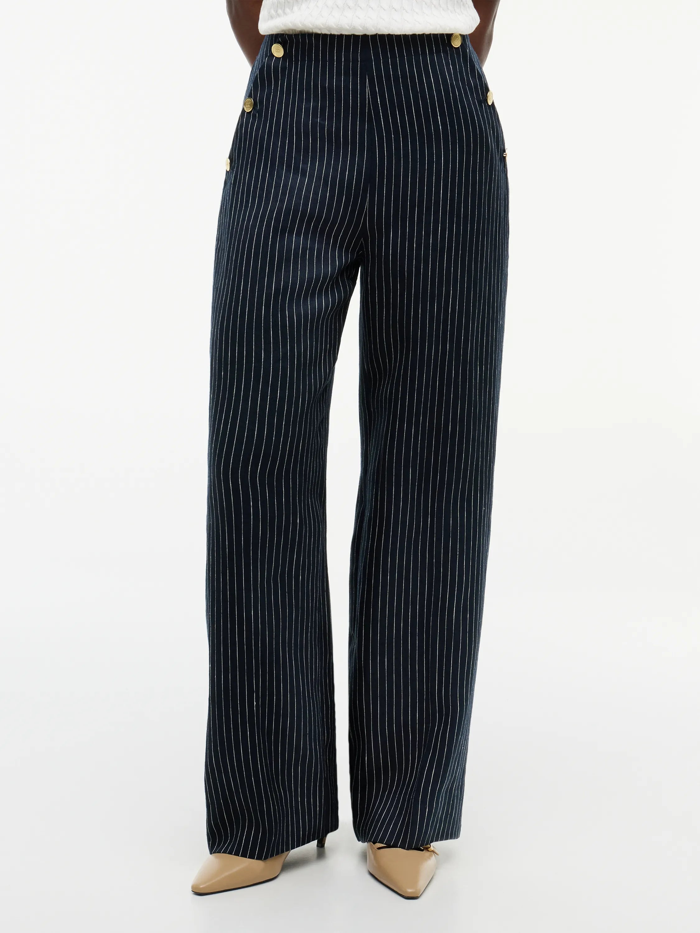 Stoffhose Wide Leg