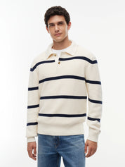 Strickpoloshirt aus Baumwolle