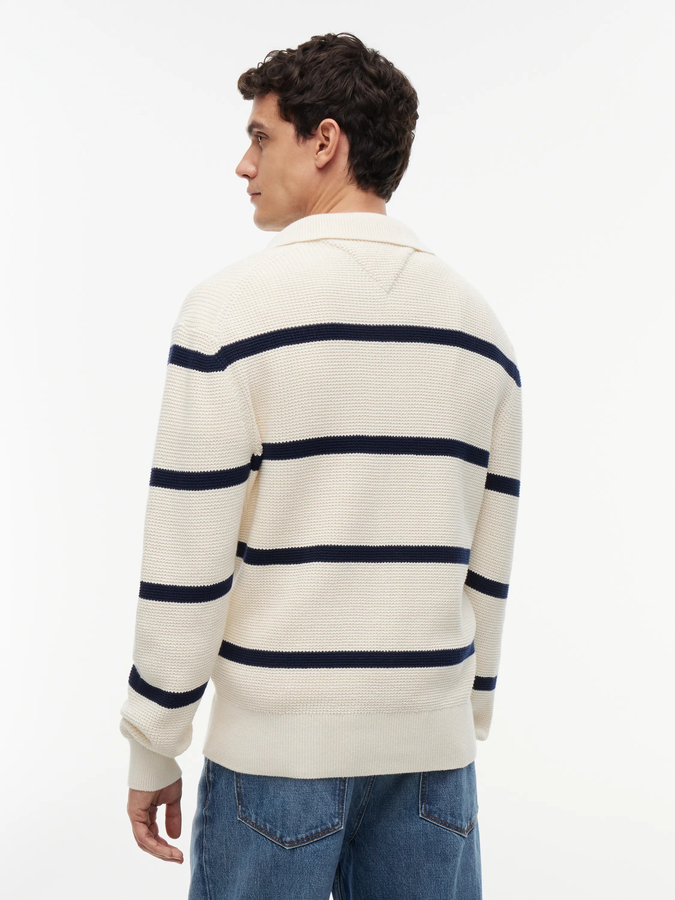 Strickpoloshirt aus Baumwolle