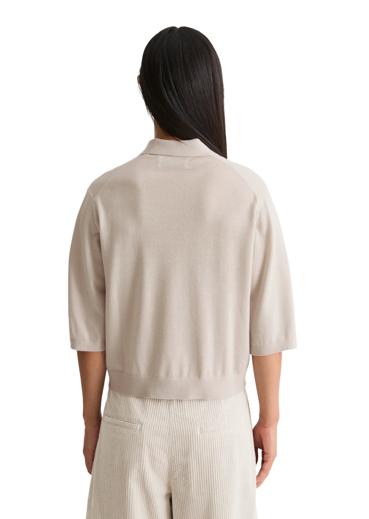 Strick-Poloshirt Loose Fit