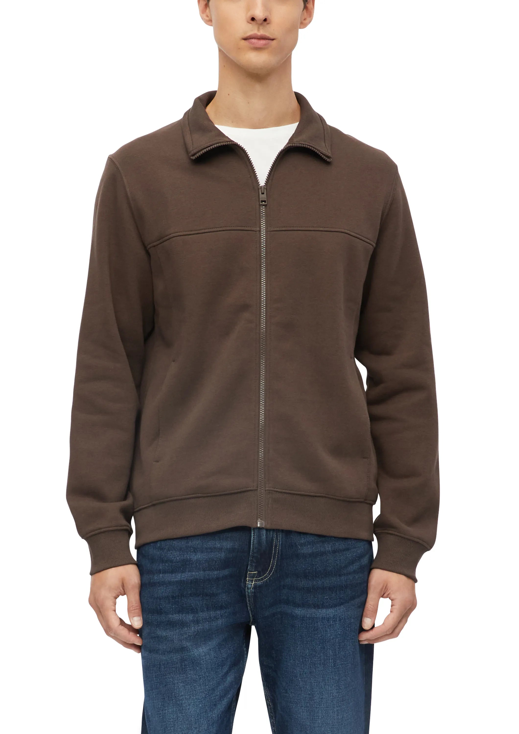 Sweatshirtjacke aus Baumwollmix