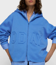 Sweatshirtjacke aus Baumwollmix