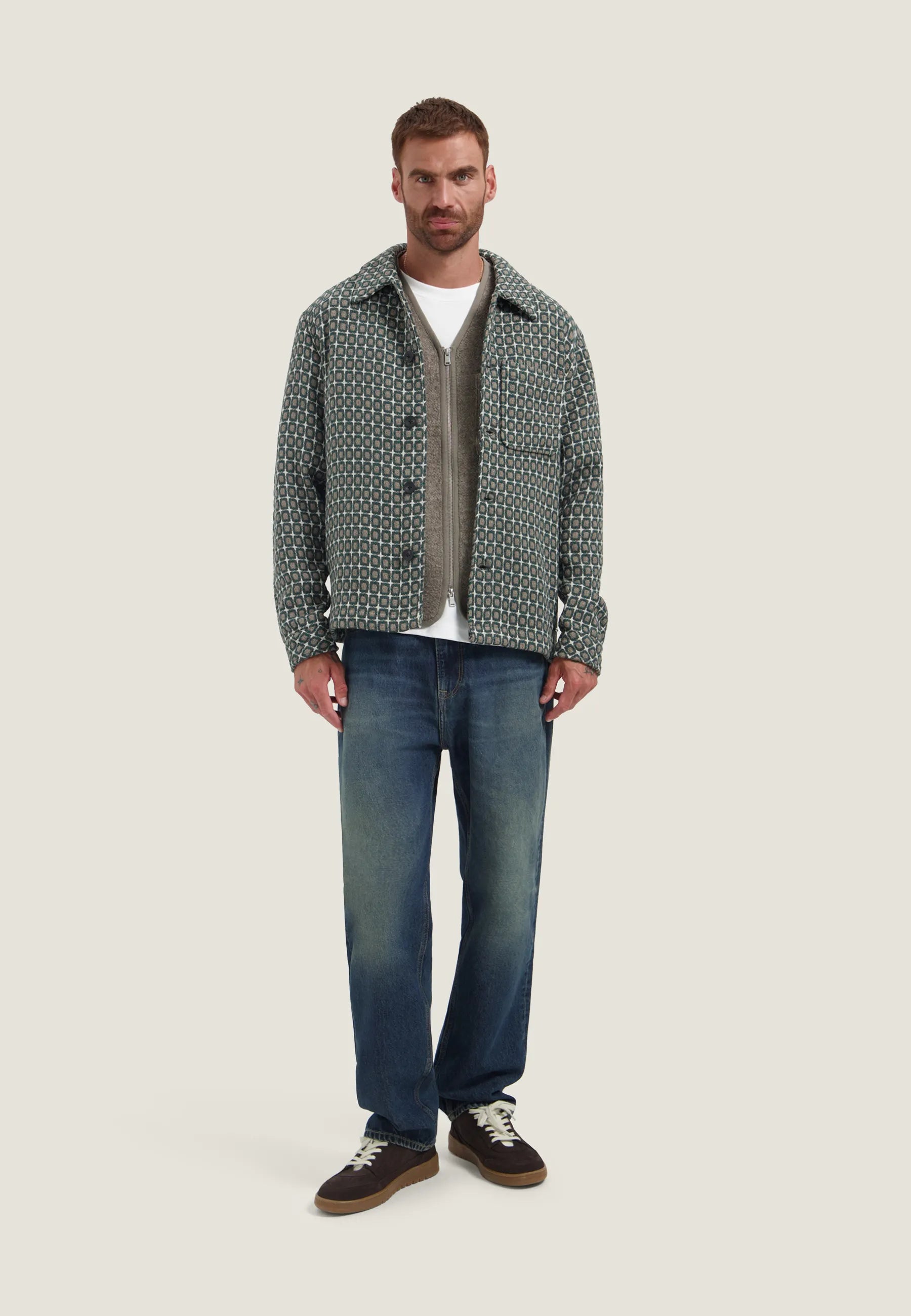 Overshirt aus Wollmix