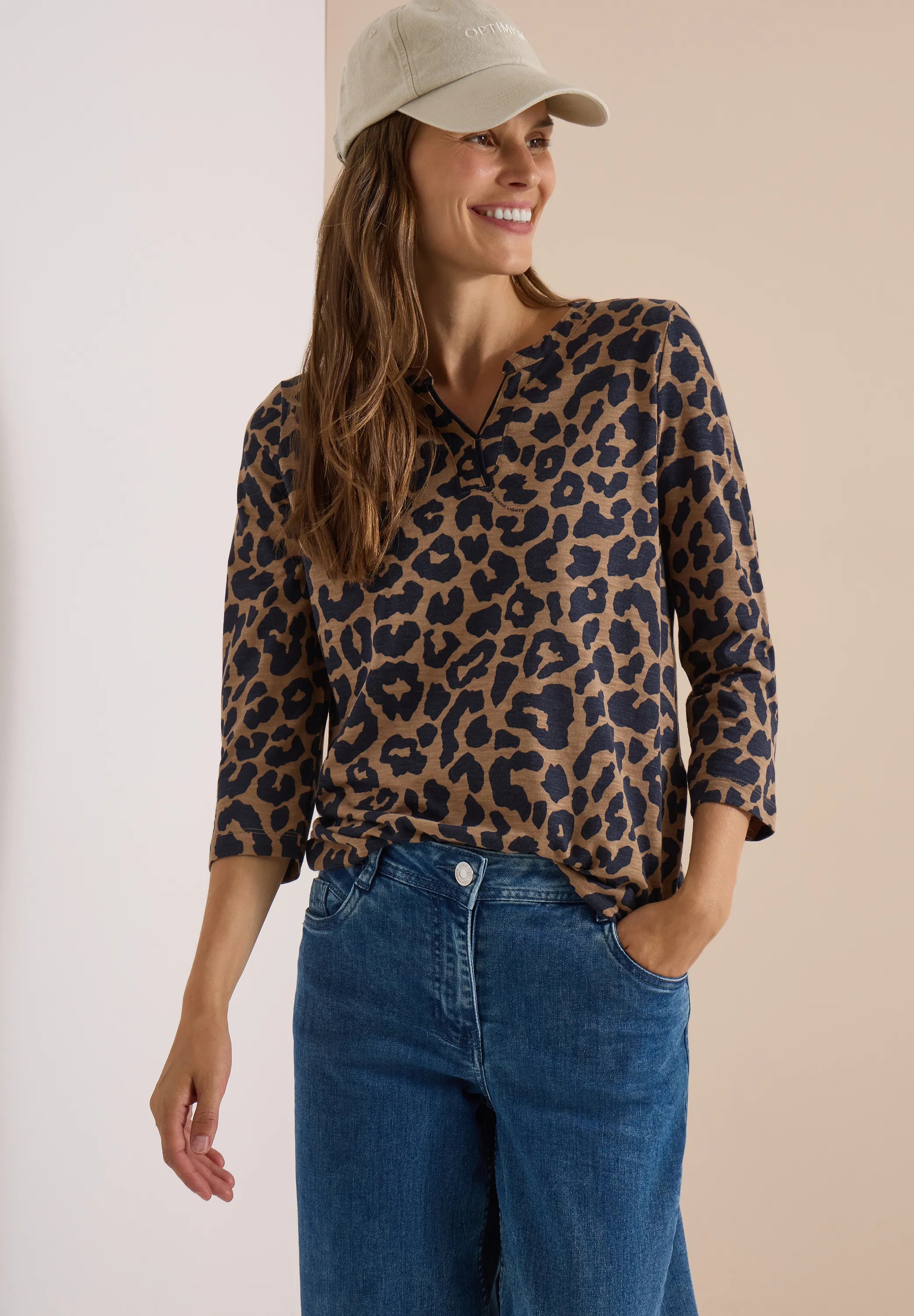 Langarmshirt aus Baumwollmix