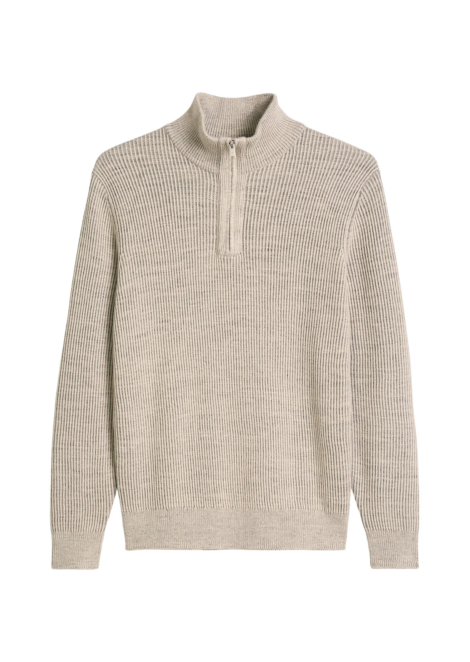 Strickpullover mit Troyer-Kragen Regular Fit