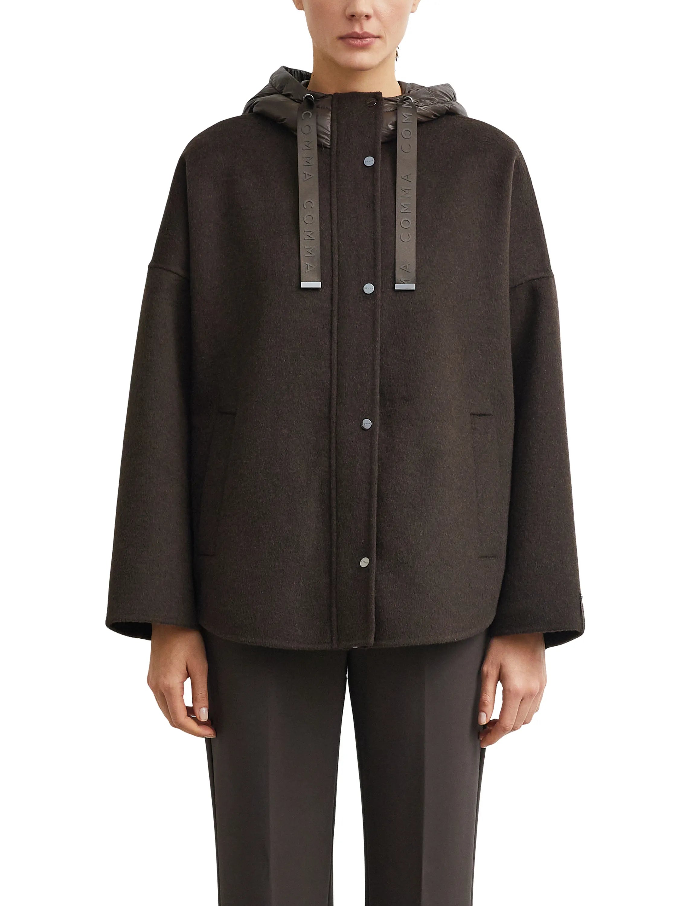 Übergangsjacke mit Kapuze