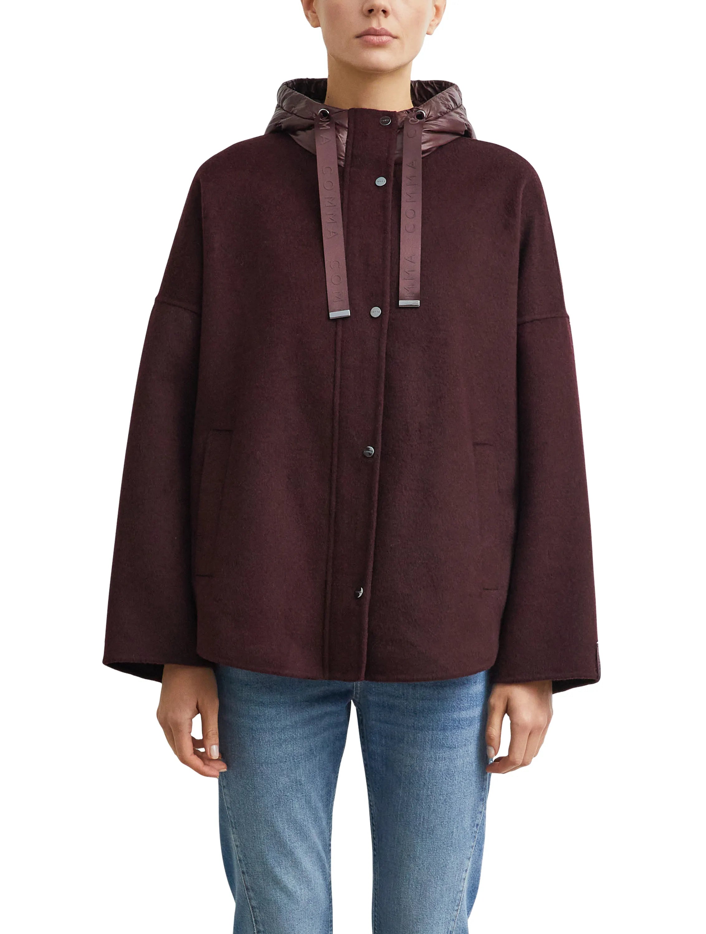 Übergangsjacke mit Kapuze