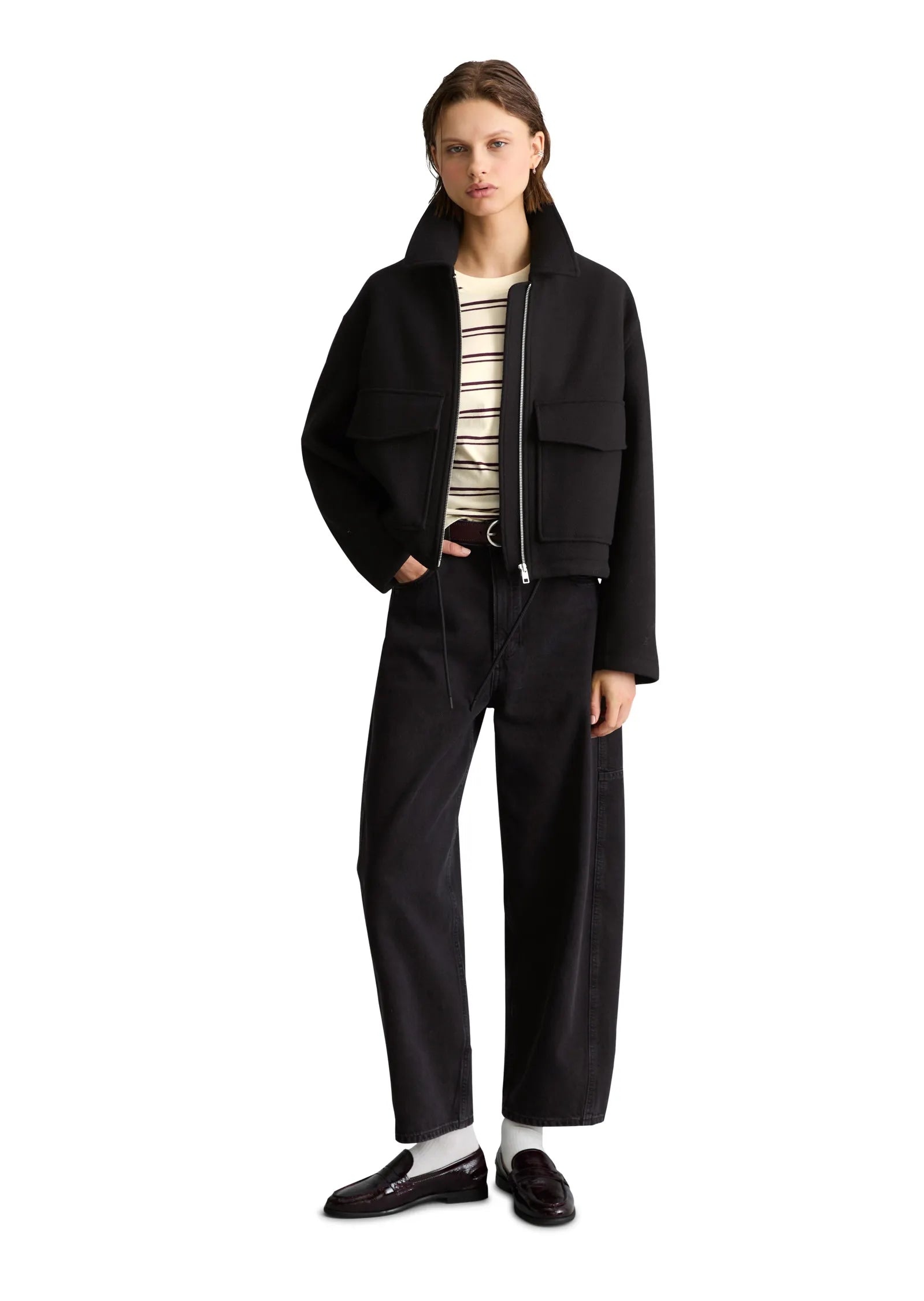 Übergangsjacke aus Wollmix