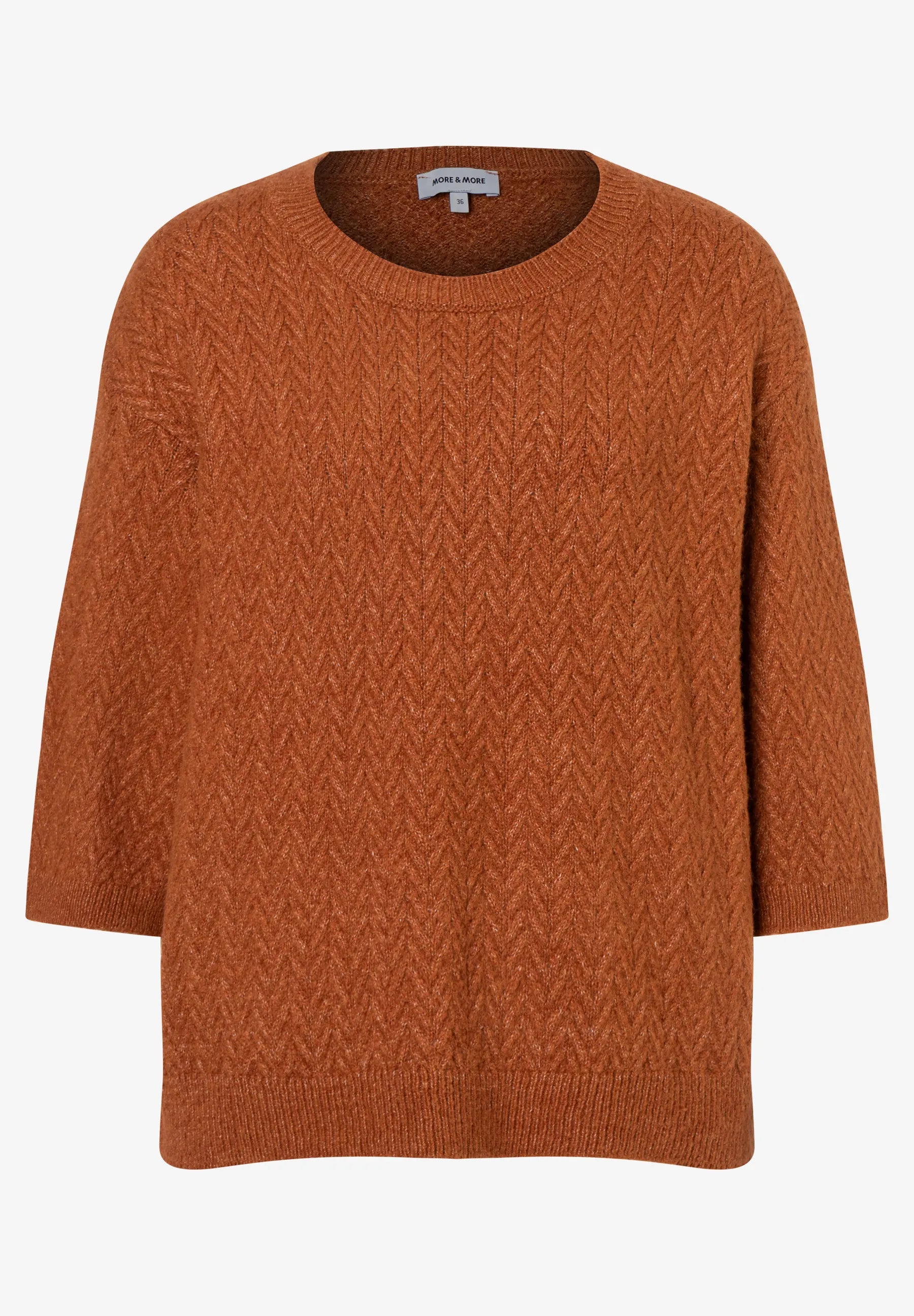 Strickpullover mit Zopfstruktur