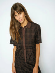 Leinenbluse LIA CHECKO