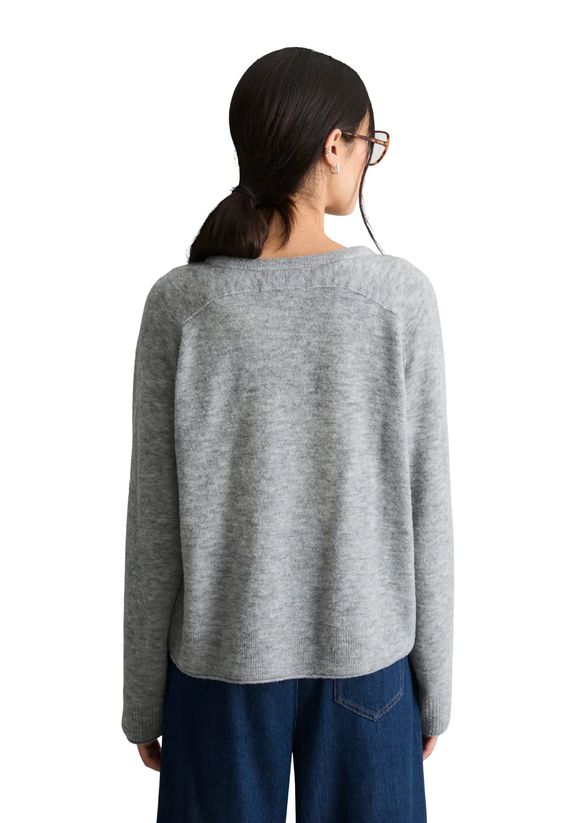 Strickpullover aus Schurwollmix