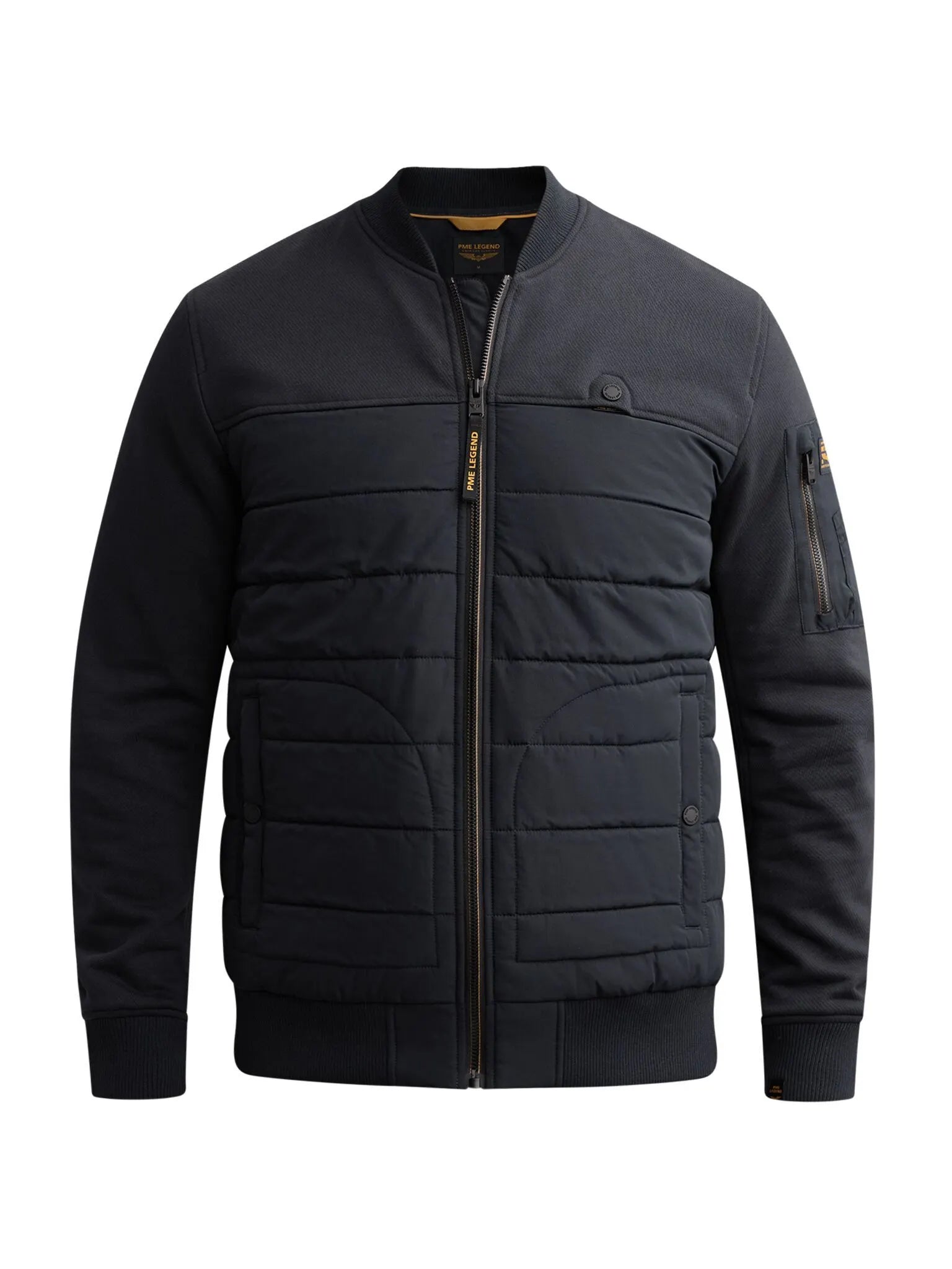 Hybrid-Jacke mit Jersey-Nylon-Mix