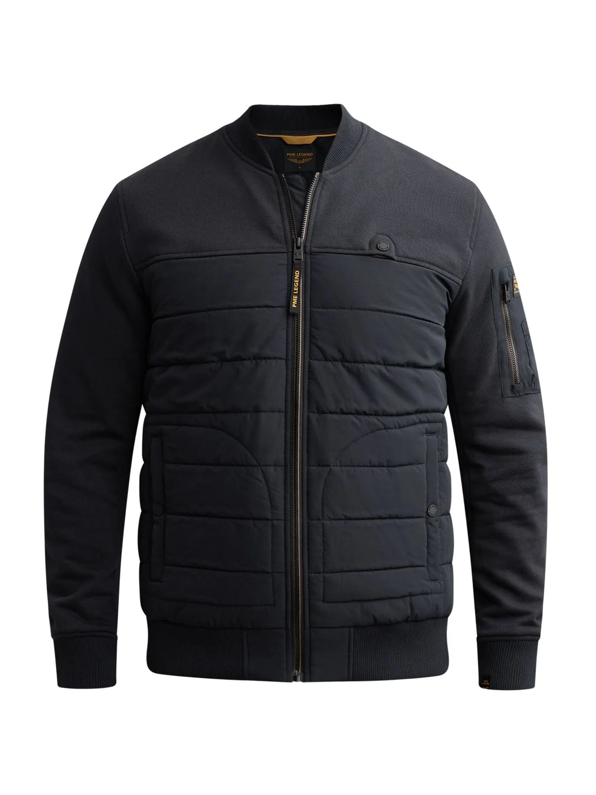 Hybrid-Jacke mit Jersey-Nylon-Mix