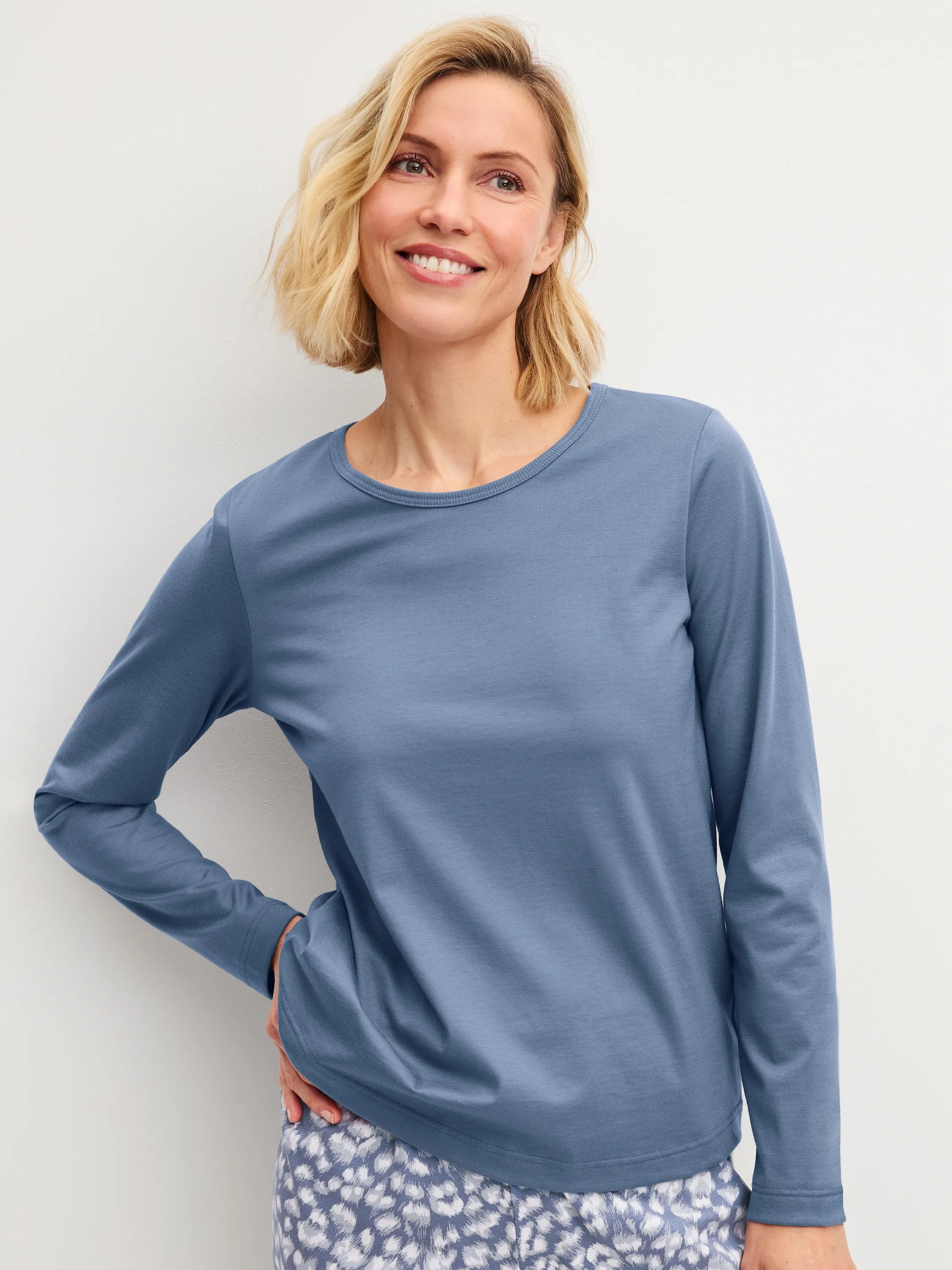 Langarm-Schlafshirt