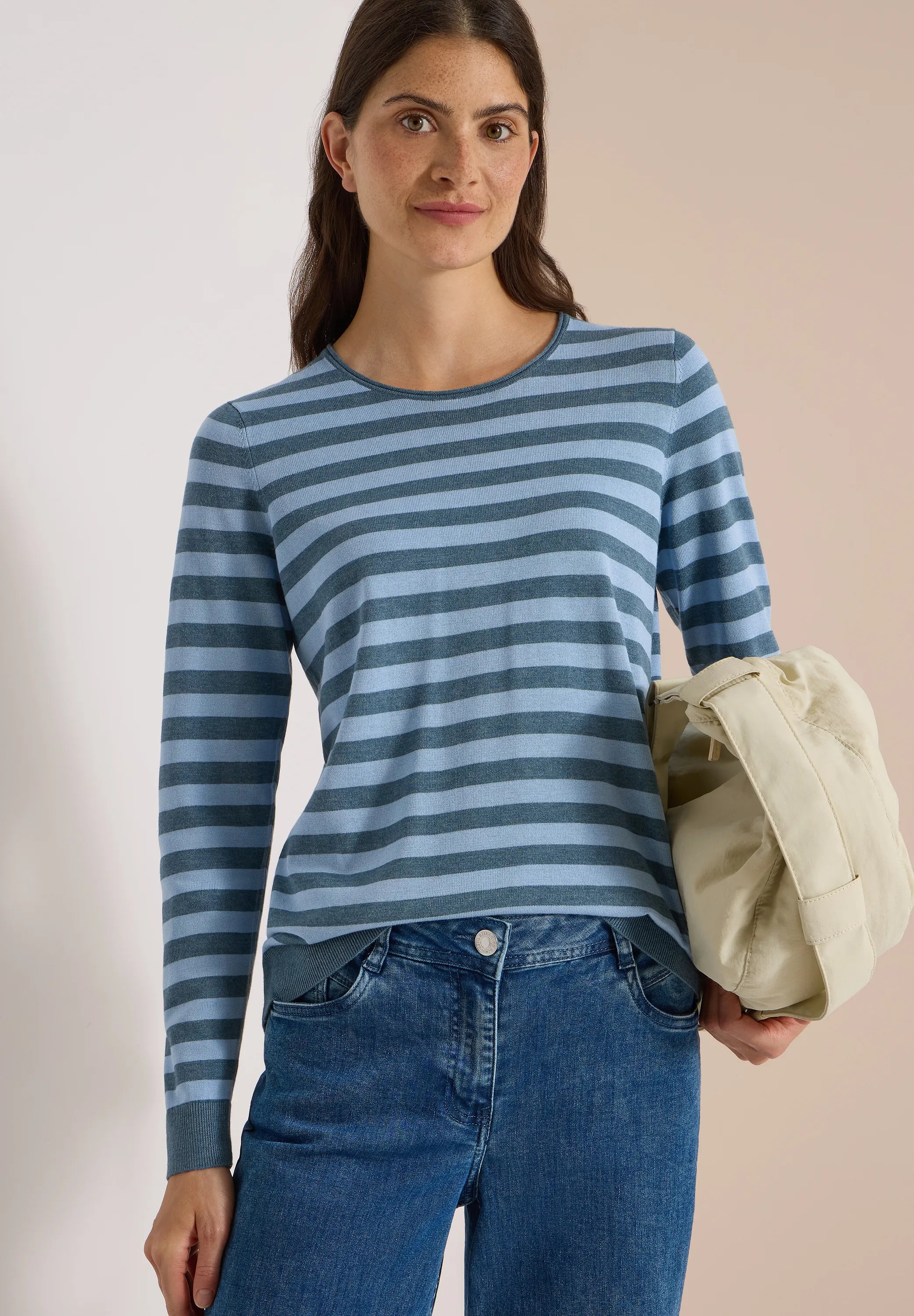 Strickpullover gestreift