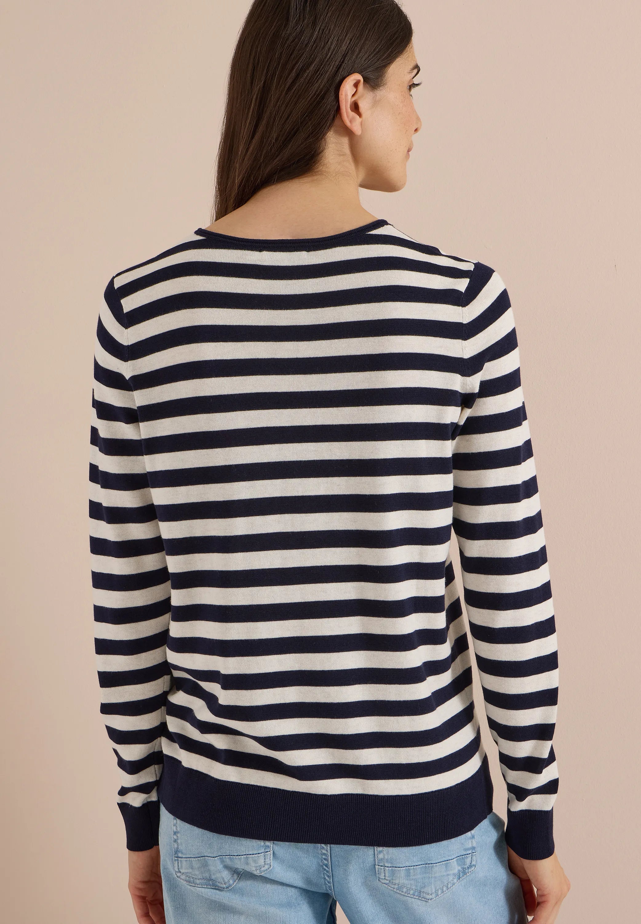 Strickpullover gestreift