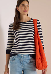 Strickpullover gestreift