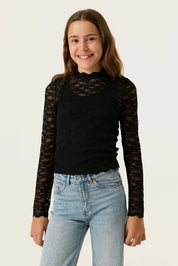 Langarmshirt mit Stehkragen
