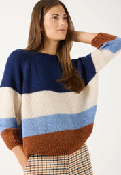 Pullover mit Blockstreifen