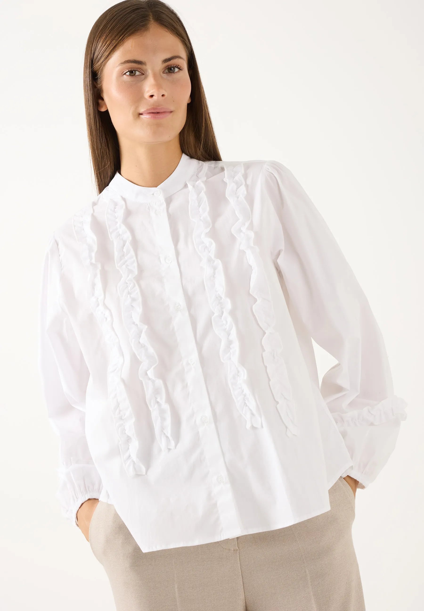 Bluse mit Rüschendetails