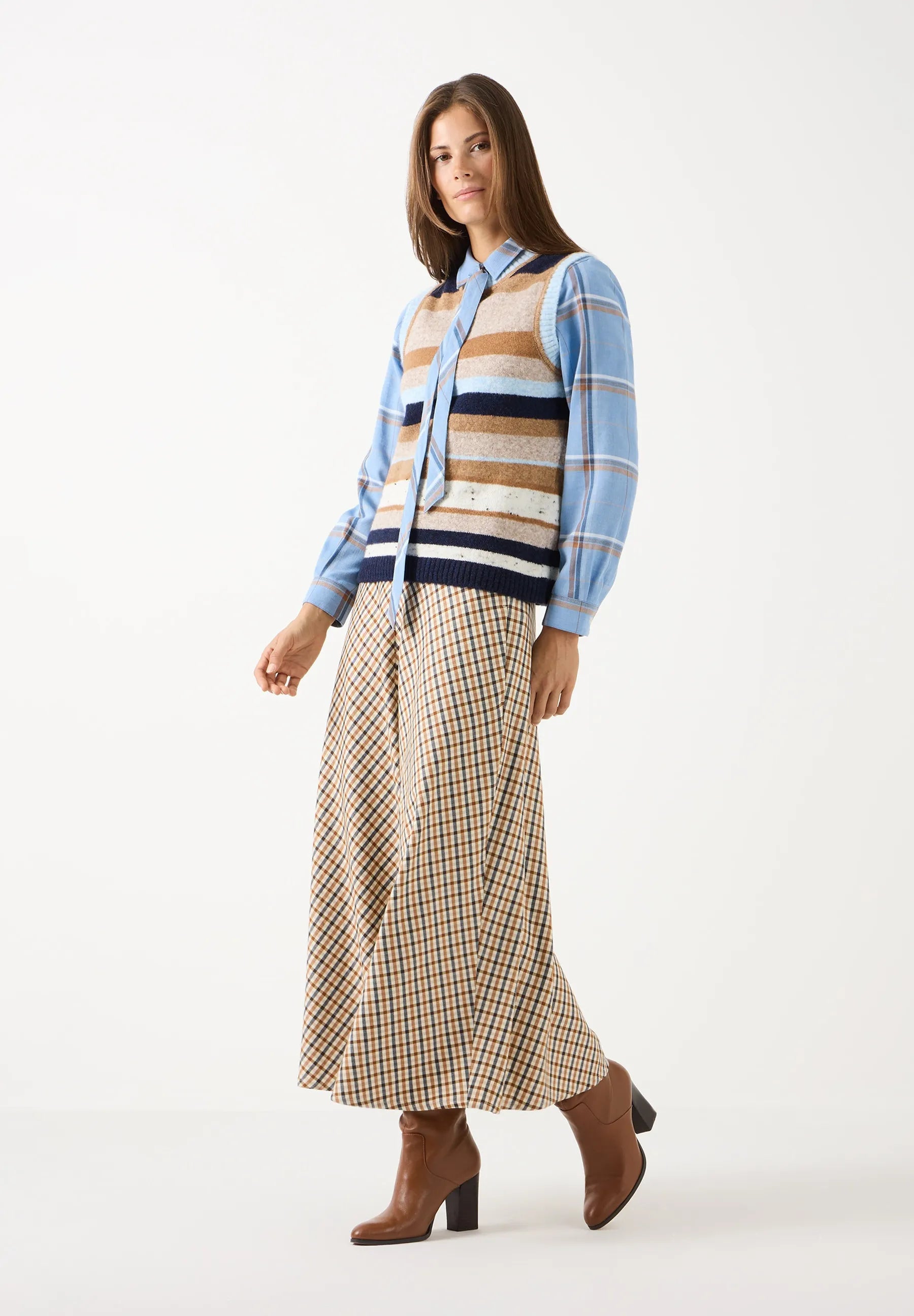 Bluse aus Baumwollmix