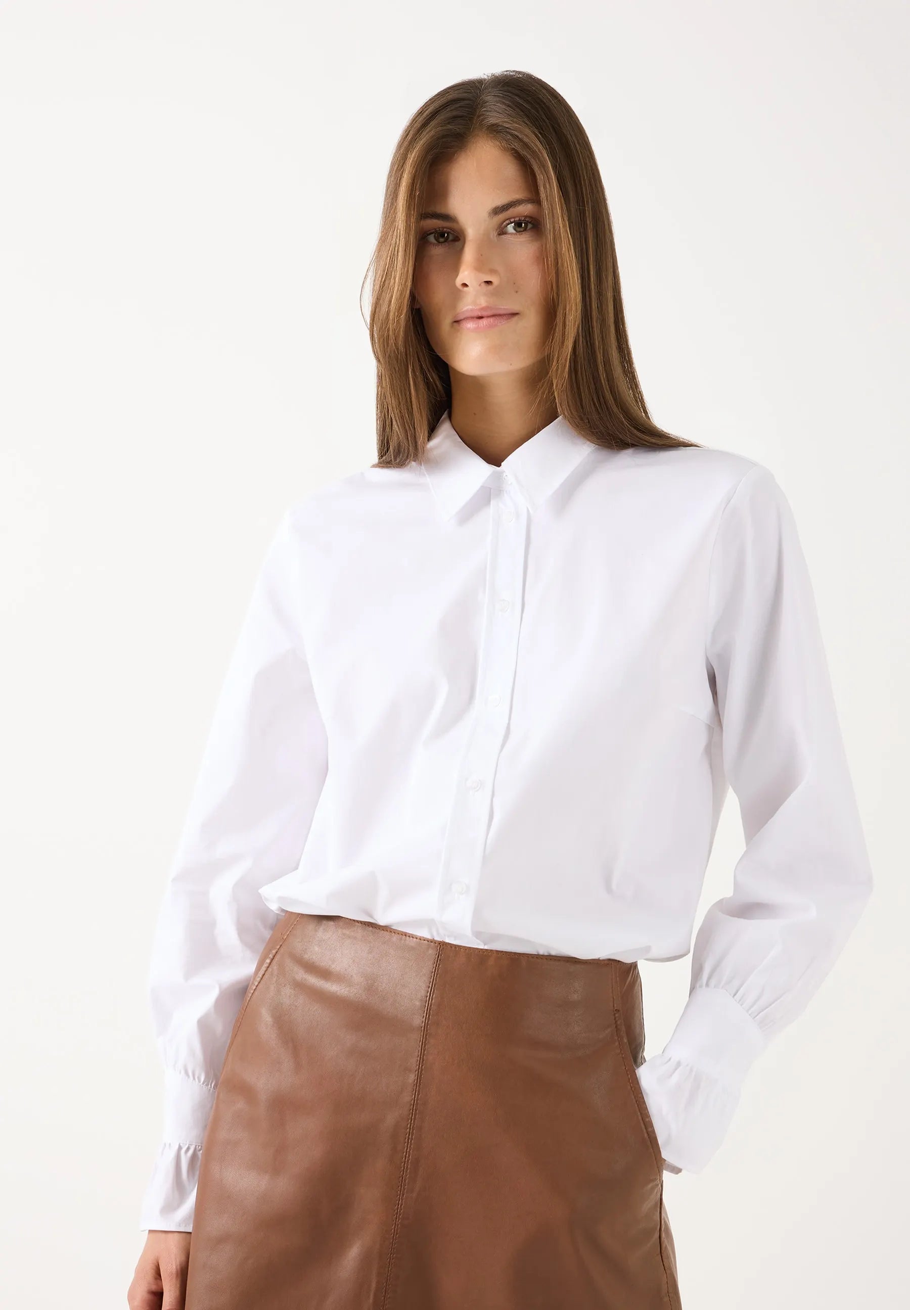 Bluse aus Baumwollmix